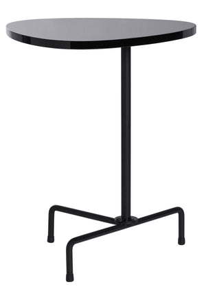 Safavieh Berlin Tripod Side Table - Mid-Century Modern Bauhaus Design For Stylish Living Rooms & Bedrooms Black Lacquer/Black ACC4207B