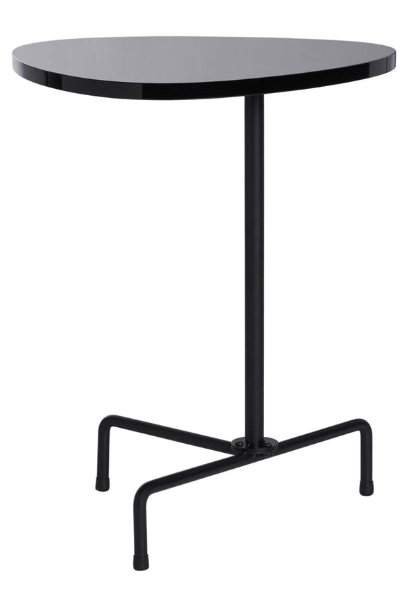 Safavieh Berlin Tripod Side Table - Mid-Century Modern Bauhaus Design For Stylish Living Rooms & Bedrooms Black Lacquer/Black ACC4207B