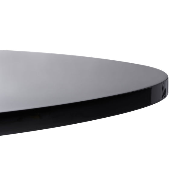 Safavieh Berlin Tripod Side Table - Mid-Century Modern Bauhaus Design For Stylish Living Rooms & Bedrooms Black Lacquer/Black ACC4207B