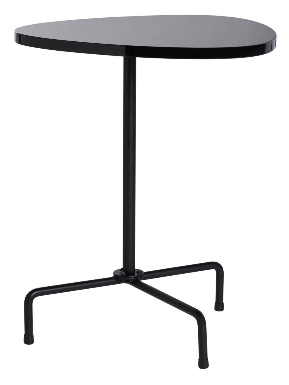 Safavieh Berlin Tripod Side Table - Mid-Century Modern Bauhaus Design For Stylish Living Rooms & Bedrooms Black Lacquer/Black ACC4207B