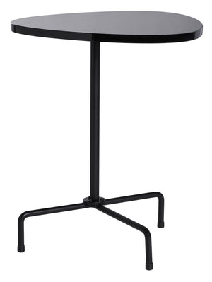 Safavieh Berlin Tripod Side Table - Mid-Century Modern Bauhaus Design For Stylish Living Rooms & Bedrooms Black Lacquer/Black ACC4207B
