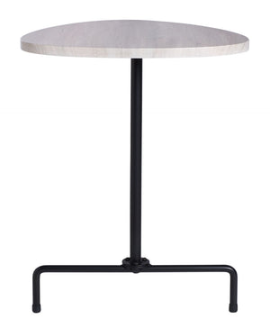 Safavieh Berlin Tripod Side Table - Mid-Century Modern Bauhaus Design For Stylish Living Rooms & Bedrooms Light Grey Oak/Black ACC4207C