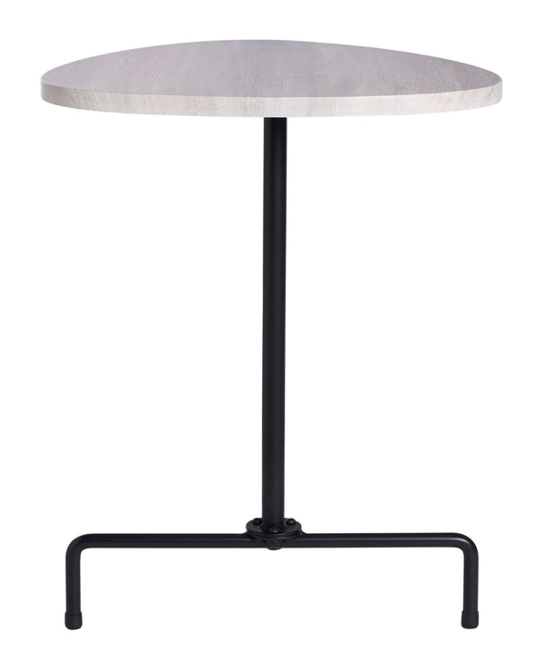 Safavieh Berlin Tripod Side Table - Mid-Century Modern Bauhaus Design For Stylish Living Rooms & Bedrooms Light Grey Oak/Black ACC4207C