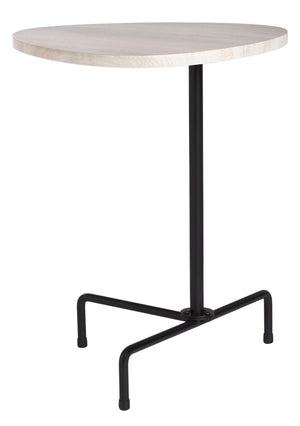 Safavieh Berlin Tripod Side Table - Mid-Century Modern Bauhaus Design For Stylish Living Rooms & Bedrooms Light Grey Oak/Black ACC4207C