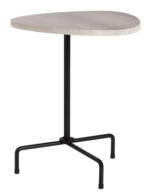 Safavieh Berlin Tripod Side Table - Mid-Century Modern Bauhaus Design For Stylish Living Rooms & Bedrooms Light Grey Oak/Black ACC4207C
