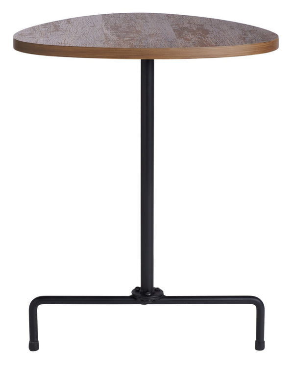 Safavieh Berlin Tripod Side Table - Mid-Century Modern Bauhaus Design For Stylish Living Rooms & Bedrooms Walnut/Black ACC4207D