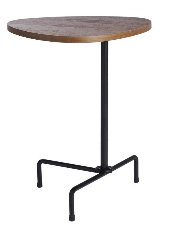 Safavieh Berlin Tripod Side Table - Mid-Century Modern Bauhaus Design For Stylish Living Rooms & Bedrooms Walnut/Black ACC4207D