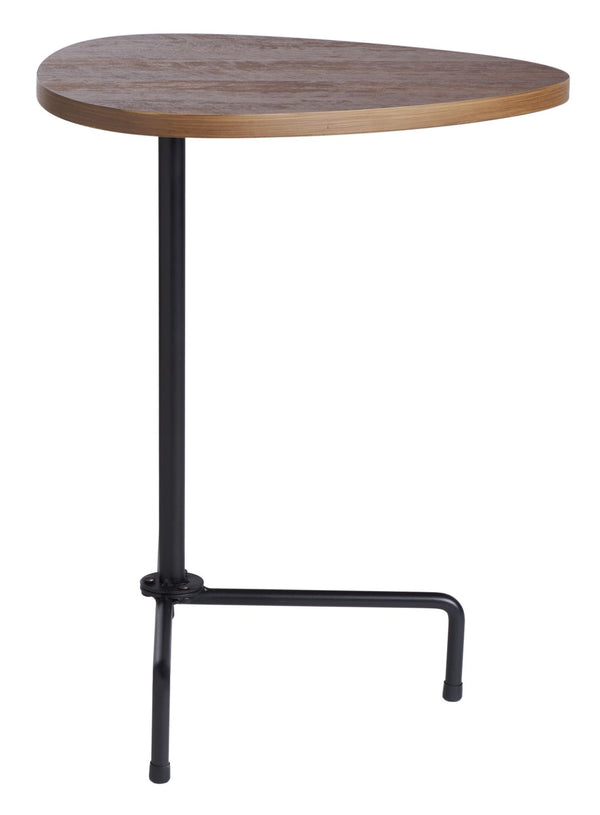 Safavieh Berlin Tripod Side Table - Mid-Century Modern Bauhaus Design For Stylish Living Rooms & Bedrooms Walnut/Black ACC4207D