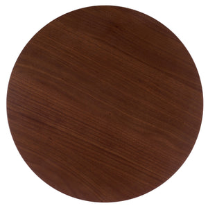Bahaus Round Accent Table With Tapered Legs — Compact Contemporary End Table For Small Spaces