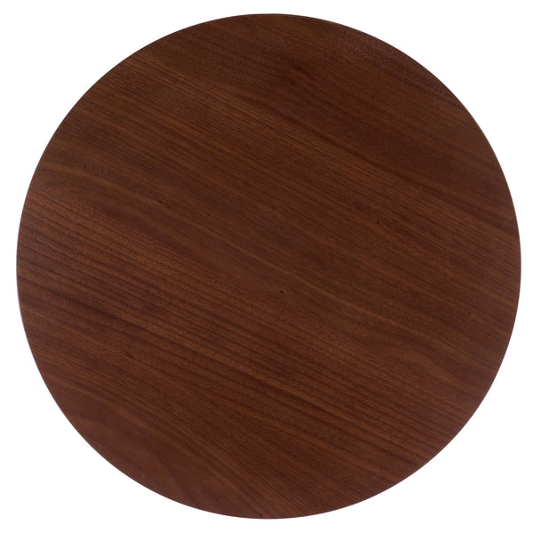 Bahaus Round Accent Table With Tapered Legs — Compact Contemporary End Table For Small Spaces