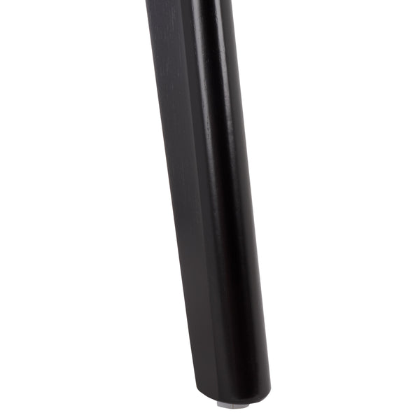 Bahaus Round Accent Table With Tapered Legs — Compact Contemporary End Table For Small Spaces