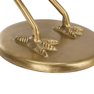 Safavieh Tori Crane Accent Table - Artisanal Design With Etched Motifs For Stylish Living Space Elegance Glass Top/Gold ACC4600A