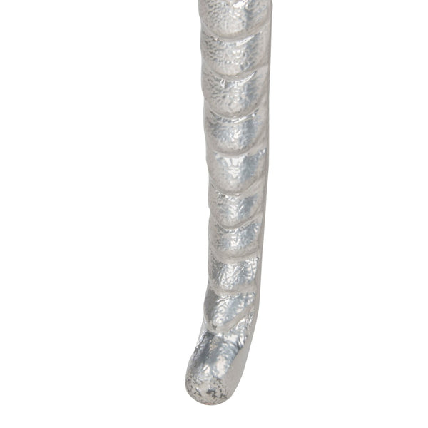 Safavieh Melika Sculptural Dragonfly Legs Accent Table In Shimmering Silver - Elegant, Versatile Design For Any Space ACC4601A