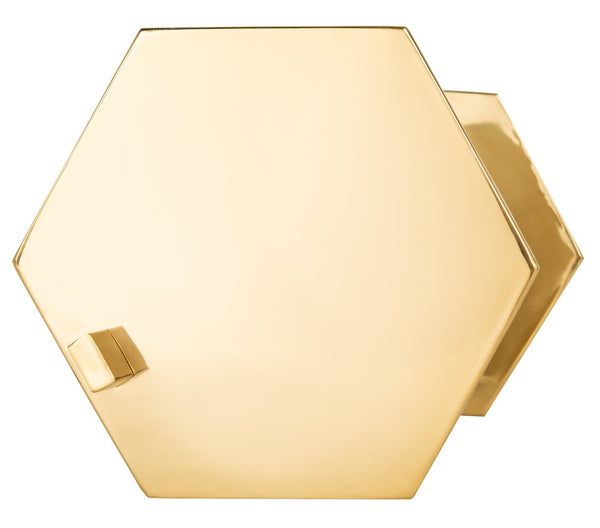 Safavieh Aurea Hexagon C Table - Modern Gold Accent Table For Living Room, Bedroom, Or Chic Nightstand Use ACC4603A