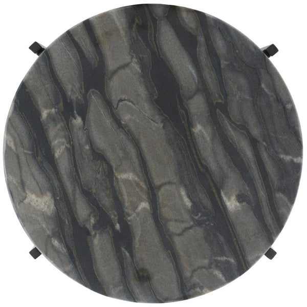 Safavieh Ellicott Round Accent Table - Modern Glamour With Marble Top & Sleek Metal Base For Chic Spaces ACC4604A