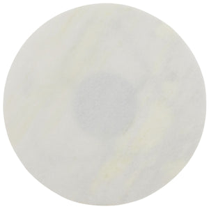 Safavieh Eloblaire Round Accent Table XII23 White Marble / Black  ACC4605A