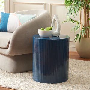Safavieh Enchantment Round Accent Table In Vibrant Teal - Chic, Durable, And Versatile For Any Living Space ACC4606A
