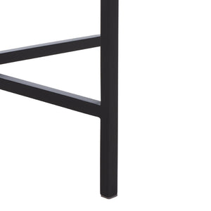 Safavieh Evrynne Round Accent Table - Luxurious Green Marble Top & Black Minimalist Base For Modern Spaces ACC4608A