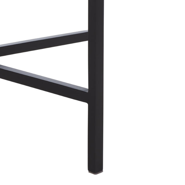 Safavieh Evrynne Round Accent Table - Luxurious Green Marble Top & Black Minimalist Base For Modern Spaces ACC4608A