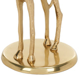 Safavieh Gillard Giraffe Base Accent Table XII23 Gold / Glass  ACC4611A