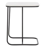 Safavieh Yenna Accent Table XII23 White Marble / Black  55% White Marble / 45 % Iron ACC4612A