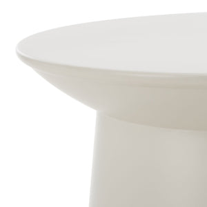 Safavieh Rivia Round Accent Table - Modern Sculptural Design In Warm Grey Iron | Stylish & Functional Decor ACC4613A