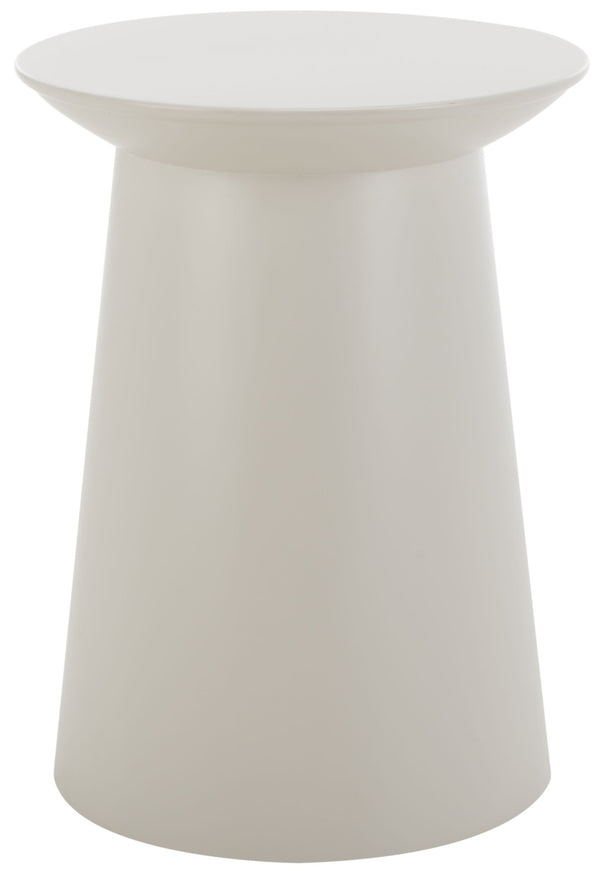 Safavieh Rivia Round Accent Table - Modern Sculptural Design In Warm Grey Iron | Stylish & Functional Decor ACC4613A