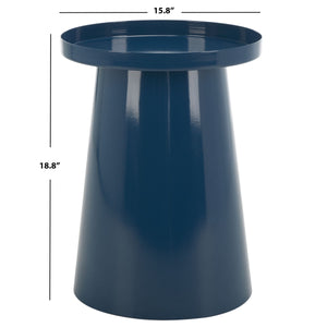 Safavieh Efer Round Accent Table XII23 Teal Powder 100 % Iron ACC4614A