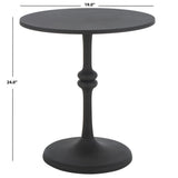 Safavieh Ciri Round Accent Table XII23 Black  100 % Alumiumn ACC4615A