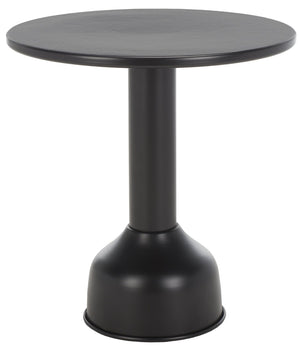 Safavieh Iruma Round Accent Table - Contemporary Sculptural Design, Solid Iron, Black Hammered Finish For Style ACC4618A