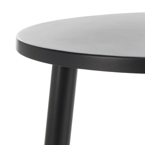 Safavieh Ivitrio Minimalist Round Accent Table - Sleek Black Iron Design For Modern & Transitional Spaces ACC4619A