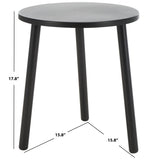 Safavieh Ivitrio Round Accent Table XII23 Black  ACC4619A