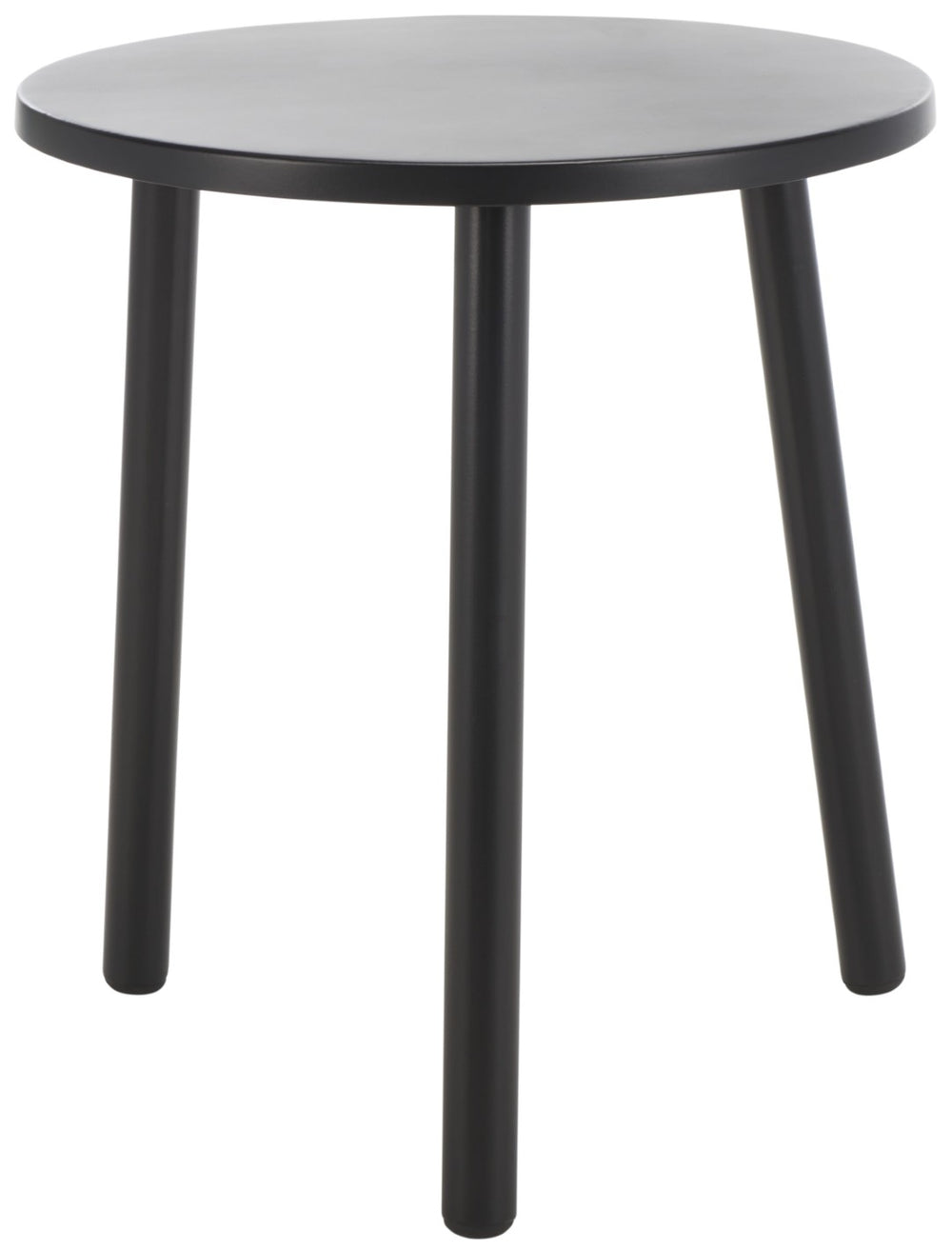 Safavieh Ivitrio Minimalist Round Accent Table - Sleek Black Iron Design For Modern & Transitional Spaces ACC4619A