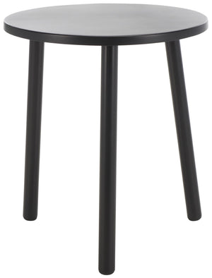 Safavieh Ivitrio Minimalist Round Accent Table - Sleek Black Iron Design For Modern & Transitional Spaces ACC4619A