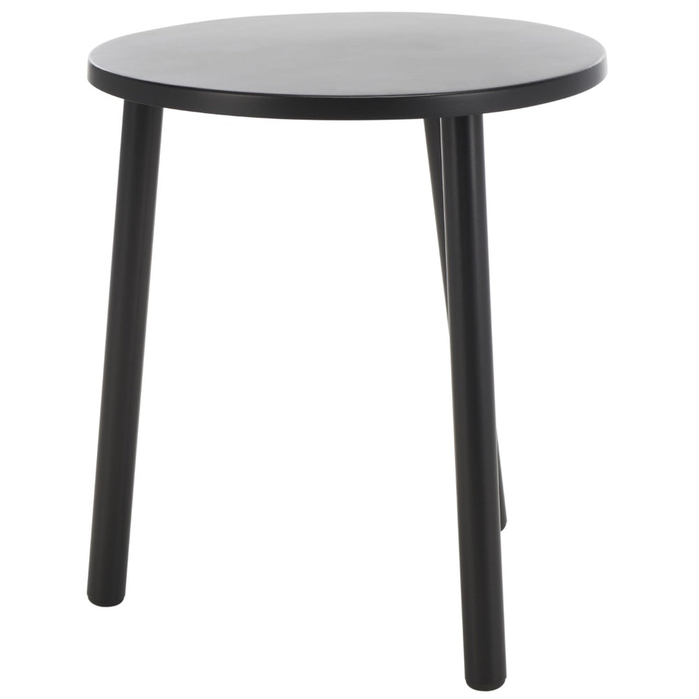 Safavieh Ivitrio Minimalist Round Accent Table - Sleek Black Iron Design For Modern & Transitional Spaces ACC4619A