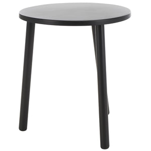 Safavieh Ivitrio Minimalist Round Accent Table - Sleek Black Iron Design For Modern & Transitional Spaces ACC4619A