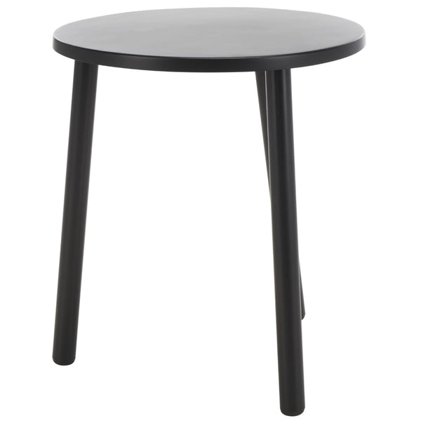 Safavieh Ivitrio Minimalist Round Accent Table - Sleek Black Iron Design For Modern & Transitional Spaces ACC4619A