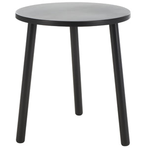 Safavieh Ivitrio Minimalist Round Accent Table - Sleek Black Iron Design For Modern & Transitional Spaces ACC4619A