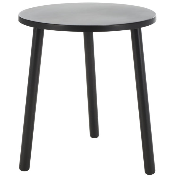 Safavieh Ivitrio Minimalist Round Accent Table - Sleek Black Iron Design For Modern & Transitional Spaces ACC4619A