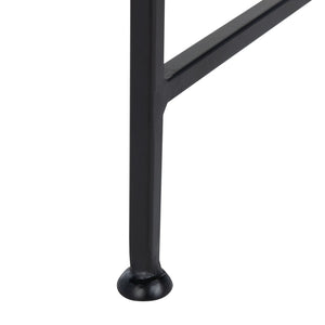Safavieh Lumi Accent Table - Elegant Geological Design With Mango Wood Trim And Sleek Metal Legs For Modern Spaces Multi Color Black Agate/Natural/Black Legs ACC5302A