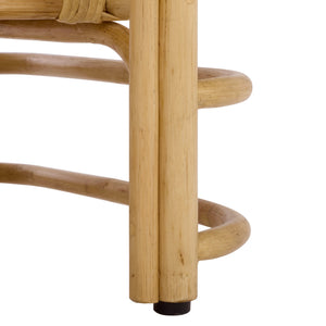 Safavieh Maestro Accent Table - Rustic Rattan & Hibiscus Wood, Natural Elegance For Stylish Home Decor Natural Hibiscus Tiliaceus Acc5400a