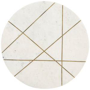 Safavieh Capucine Side Table Copper Marble / Copper ACC5501A