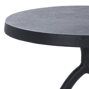 Safavieh Malachy Side Table - Elegant Black & White Marble With Metal Frame For Modern Home Décor Style Black ,White Metal And Marble Acc5503a