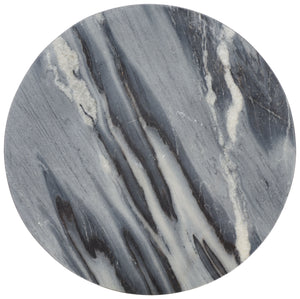 Safavieh Kokhy Side Table - Elegant Blend Of Natural Marble, Wood & Iron For Stylish Home Décor Upgrade! Natural ,Black Marble,Wood And Iron Acc5504a