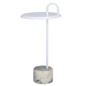 Safavieh Daichi Side Table - Modern Minimalist Accent Table With Durable Metal Frame & Crisp White Finish ACC5506A
