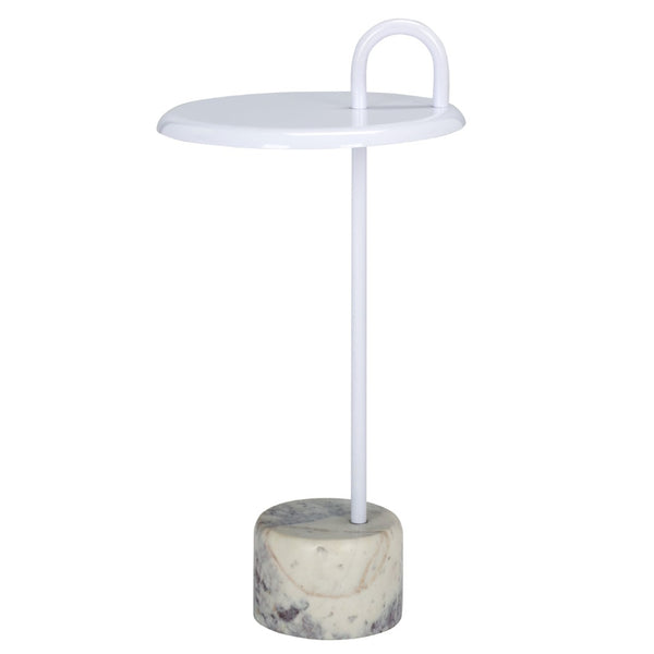 Safavieh Daichi Side Table - Modern Minimalist Accent Table With Durable Metal Frame & Crisp White Finish ACC5506A