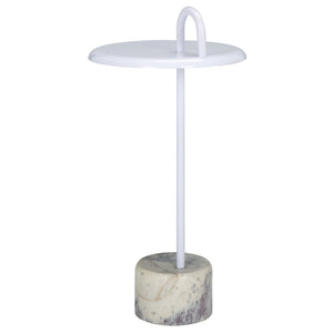 Safavieh Daichi Side Table - Modern Minimalist Accent Table With Durable Metal Frame & Crisp White Finish ACC5506A