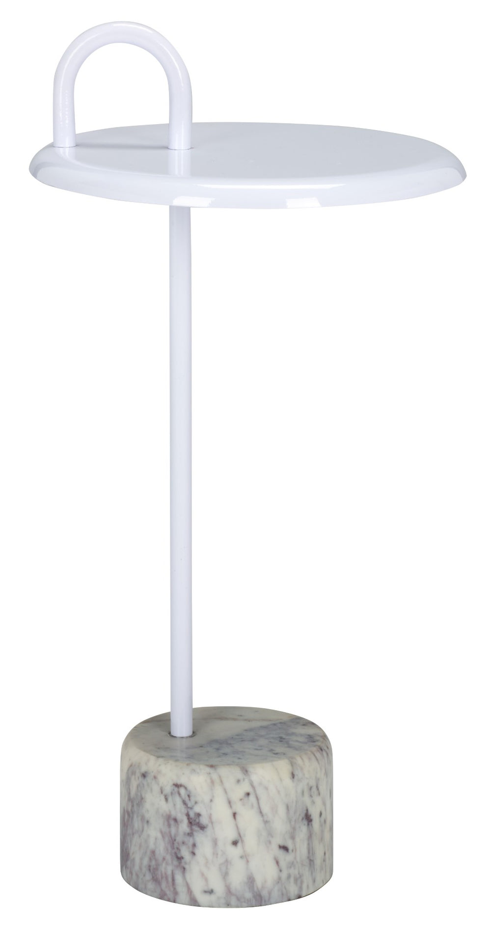 Safavieh Daichi Side Table - Modern Minimalist Accent Table With Durable Metal Frame & Crisp White Finish ACC5506A
