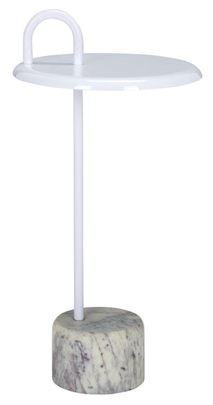 Safavieh Daichi Side Table - Modern Minimalist Accent Table With Durable Metal Frame & Crisp White Finish ACC5506A