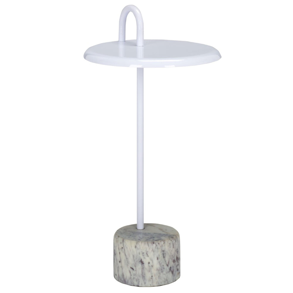 Safavieh Daichi Side Table - Modern Minimalist Accent Table With Durable Metal Frame & Crisp White Finish ACC5506A
